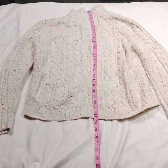 CC Hughes women's XL off white zippered sweater - Picture 8 of 10